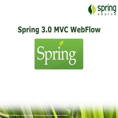 Spring mvc 3.0 web flow | PPTX