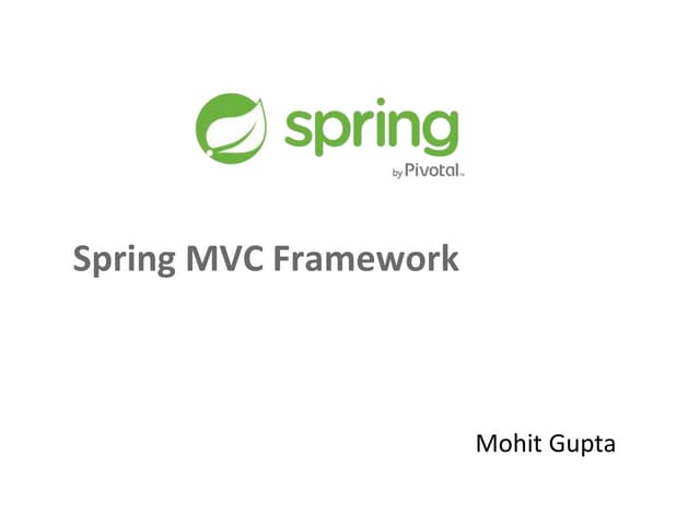 Spring MVC framework