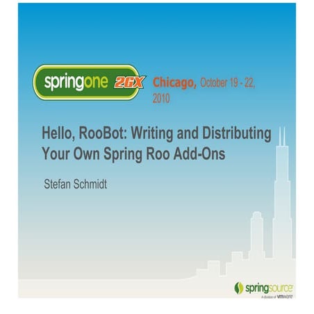 Spring Roo Add-On Development & Distribution