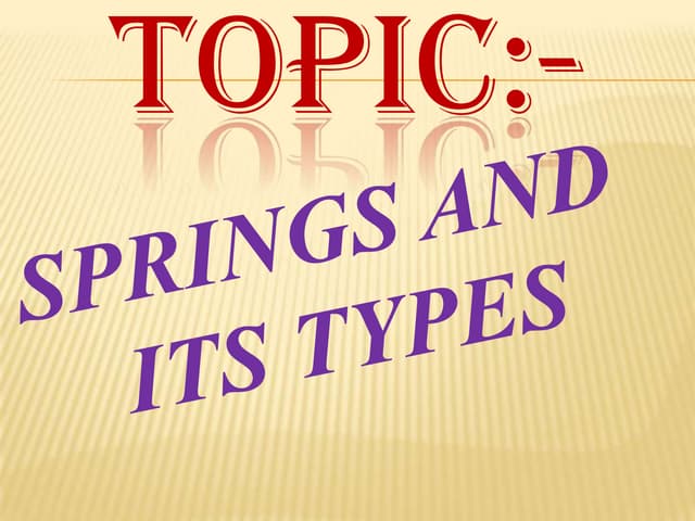Springs