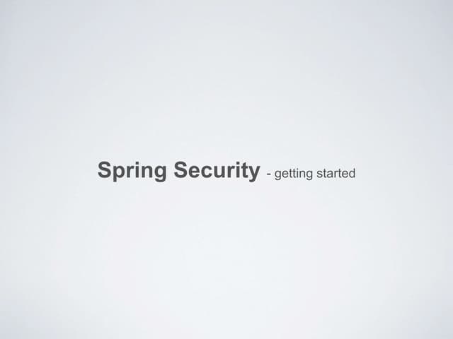 Spring Security