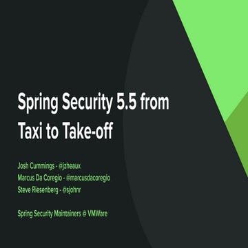 Spring Security 5.5 From Taxi to Takeoff