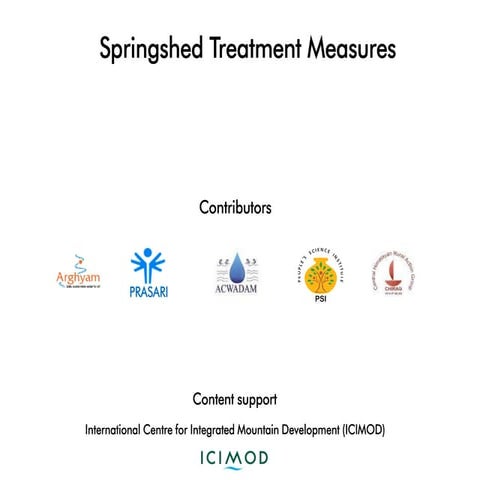 Springshed treatment measures