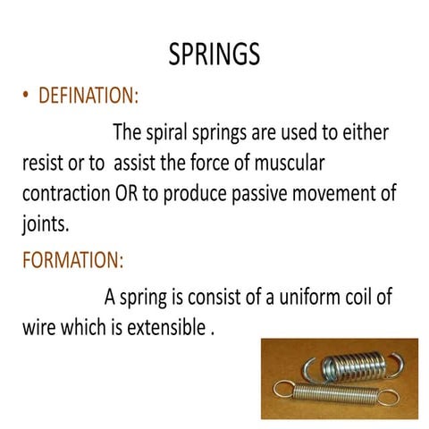 Springs presentation