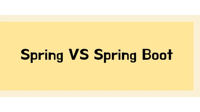 Spring vs. spring boot