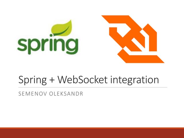 Spring + WebSocket integration