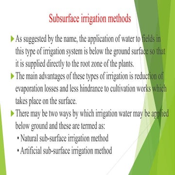 Sprinkler irrigation