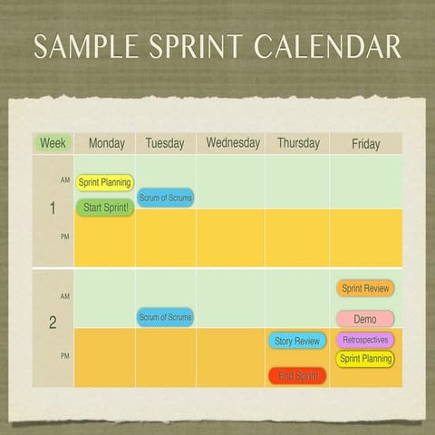 Sprint calendar