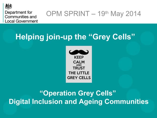 Sprint policy  - DCLG