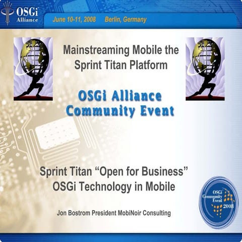 Sprint Titan - Open for Mobile Business - Jon Bostrom, MobiNoir Consulting