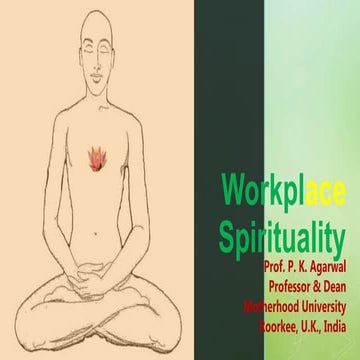 Spiritualty  in Management / Workplace Spirituality