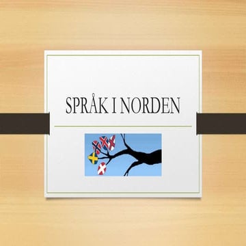 Språk i Norden