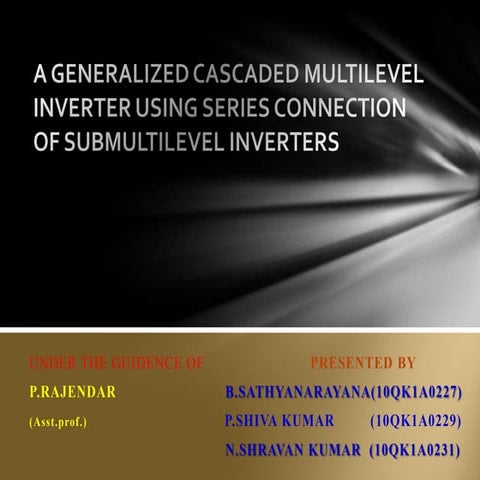 cascaded multilevel inverter project