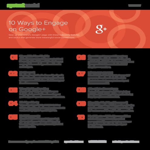 10 Ways to Engage on Google+