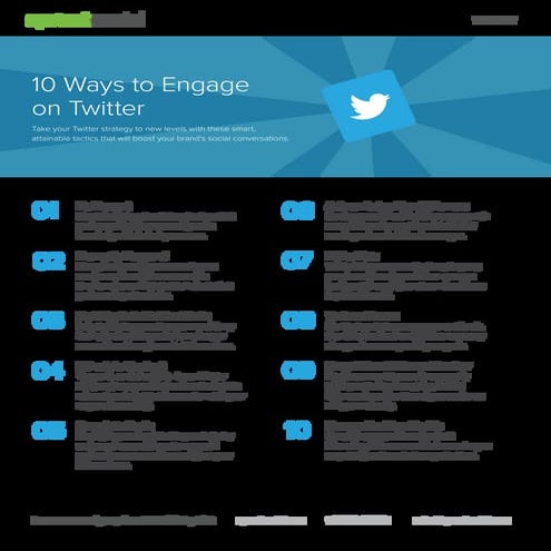 Ways to Engage - Twitter