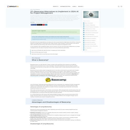 Best Basecamp Alternatives for 2024: AI-Powered Project Management Tools
