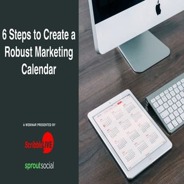 6 Steps to Create a Robust Calendar