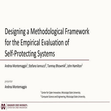 SPS'20 - Designing a Methodological Framework for the Empirical Evaluation of...