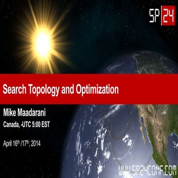 Search Topology and Optimization