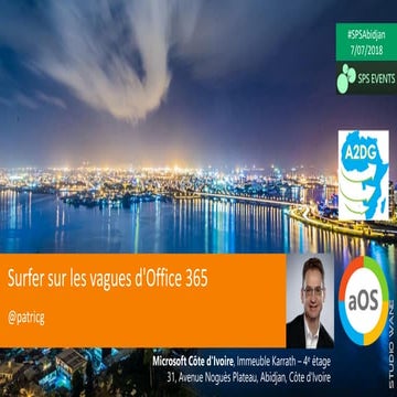 SPS Abidjan 2018 - Surfer sur les vagues Office 365