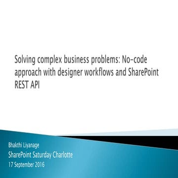 Solving business problems: No-code approach with designer workflows and Share...
