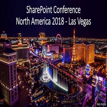 SharePoint Conference North America 2018 - Las Vegas - Announcements