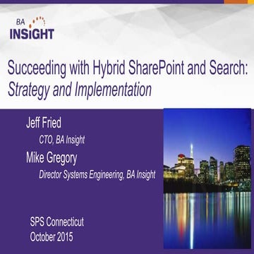Succeeding with Hybrid SharePoint