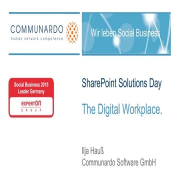 SPSD 2015 - "Von OneDrive for Business zur Enterprise Collaboration Architektur"