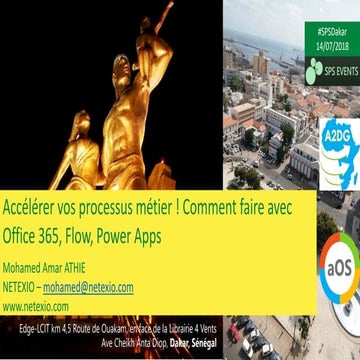 SPS Dakar 2018 - Flow et Power Apps - Mohamed Amar Athie