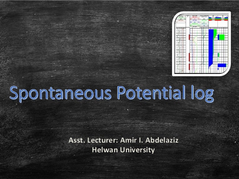 Sp log - Well logging