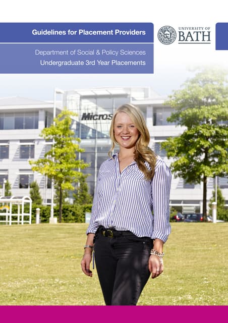 Social &amp; Policy Sciences Employers Leaflet 2011