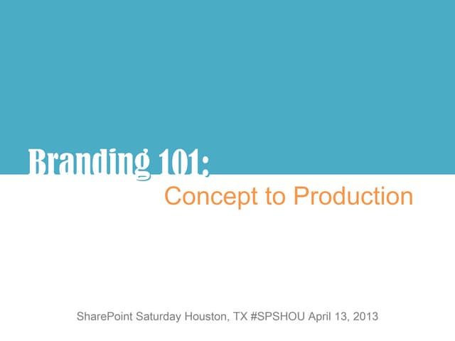 Branding 101 extended