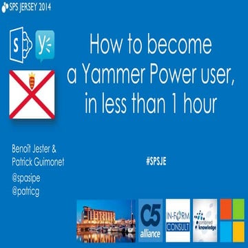 SPS Jersey - Become a Yammer Power User in Less Than 1 Hour
