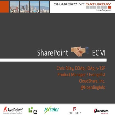 SharePoint Meet ECM - SPSLA 2012