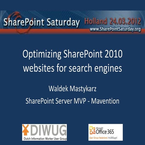Optimizing SharePoint 2010 websites for search engines