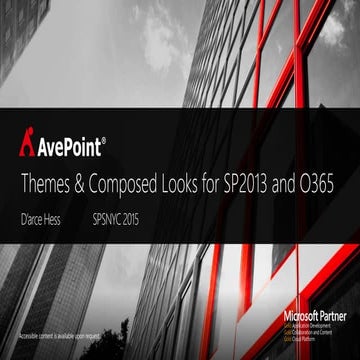 Themes & Composed Looks in SharePoint 2013 & O365