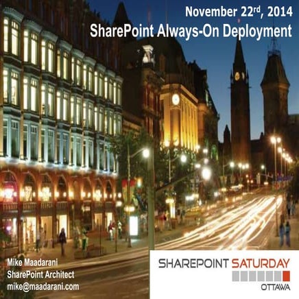 SharePoint Always-On Deployment