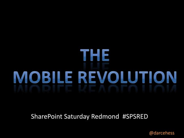 The Mobile Revolution