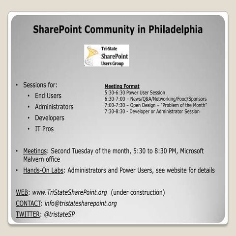 SharePoint Saturday Philly - Intro to SharePoint 2010 Branding