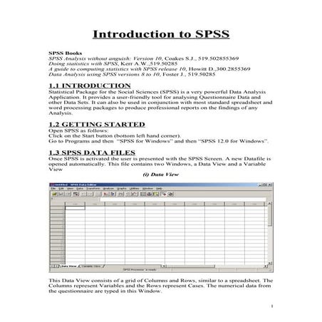 Spss notes
