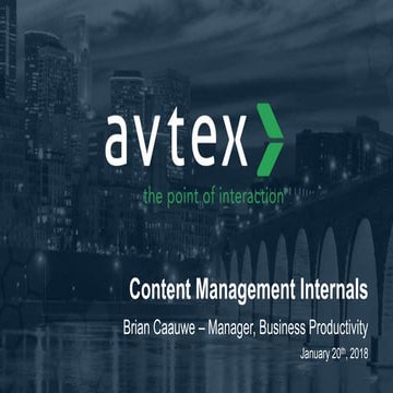 SPSSTL - Content Management Internals 