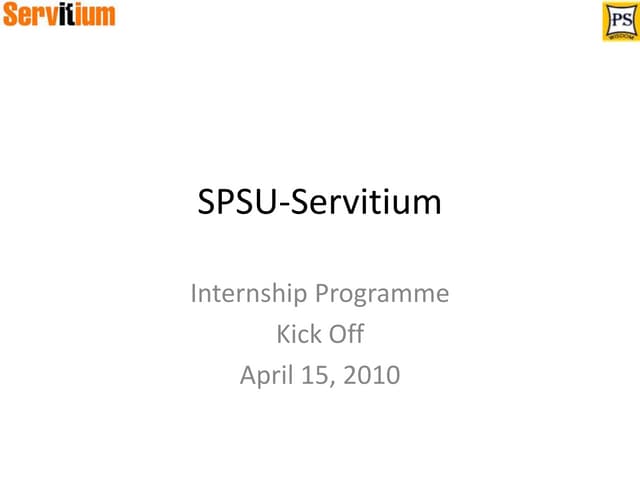 Spsu servitium-internship-april 15