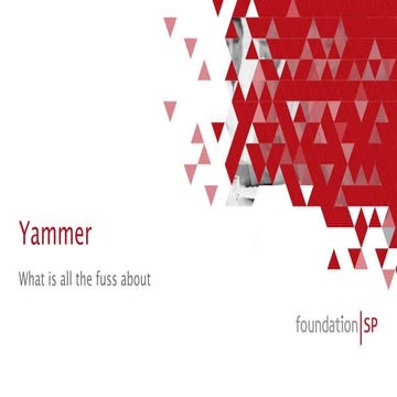 Yammer - What is all the fuss about