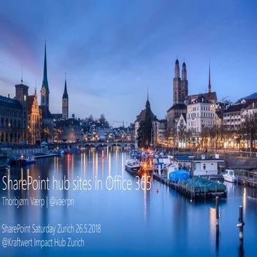 SharePoint hub sites in Office 365