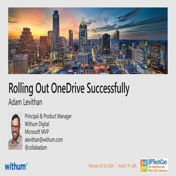 Rolling Out OneDrive Successfully