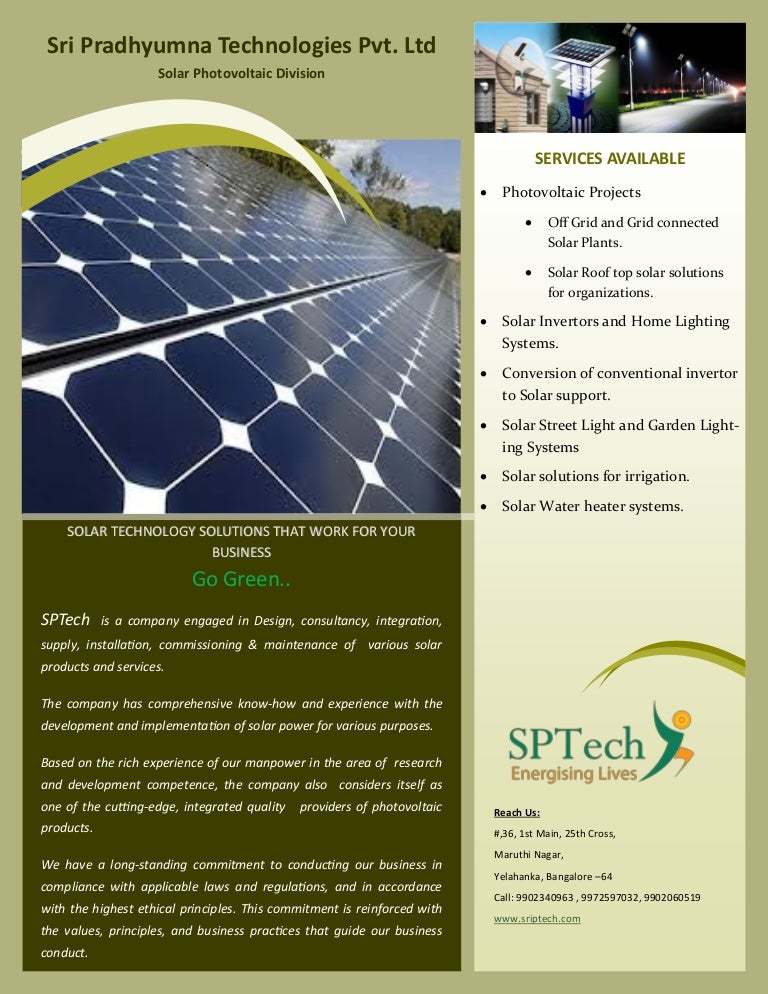 Sri Pradhyumna Technologies Pvtltd Bangaloreindia