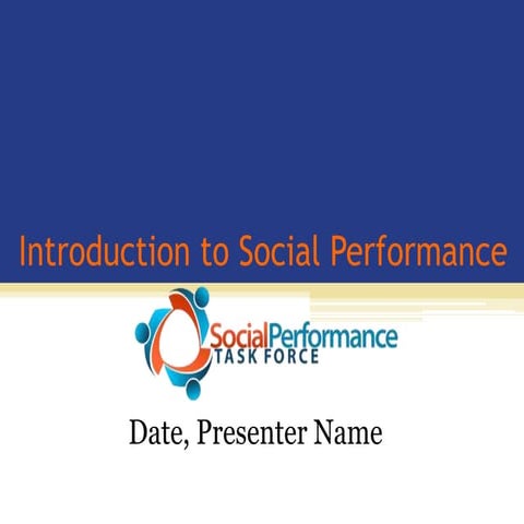 Introduction to social performance_in English