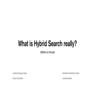 SharePoint MeetUp - hybrid search - 121016