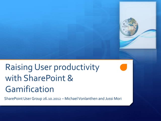 Raising productivity with SharePoin...