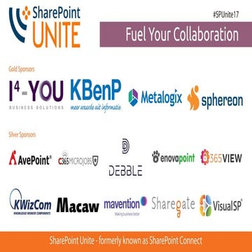 SPUnite17 SharePoint and Data Loss Prevention